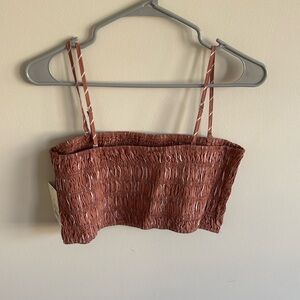 A new day target brown stripe crop top